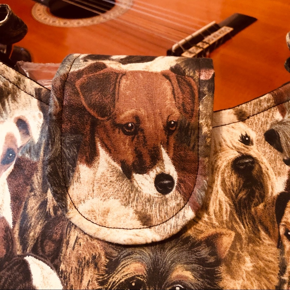 CUTE Handmade Canvas”Doggy” Purse! - Picture 6 of 15